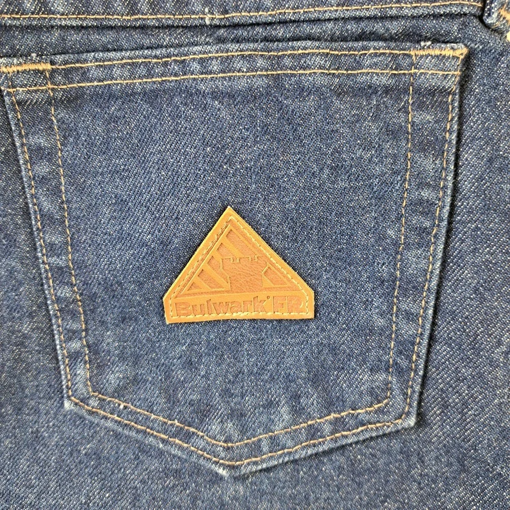 Bulwark FR Jeans Mens 35x29 Blue Good Flame Resistant Work Denim PEJ4DW5